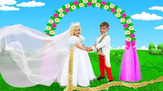 Masha y Katya fingen que la boda de sus sueños fracasó con Prince