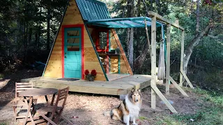 Solo off grid A-frame, Start to Finish