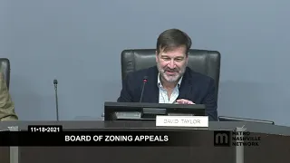 11/18/21 Zoning Appeals