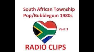 South Africa 1980s Radio Clips Part 1. Bubblegum Era.