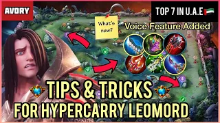 Tips & Tricks For Hyper Leomord! [Top Global Leomord] Avory - Mobile Legends