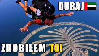 A parachute jump over a PALM island in Dubai! WONDERFULLY !