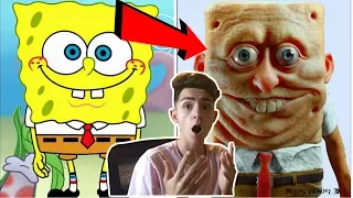 Reacting To 20 Cartoon Characters Reimagined in 3D! (WTF)