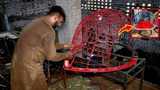 Making of Colourful Swing Chair in Factory | Beautiful Hanging Chairs Making  |
