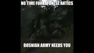 Bosnian artillery is guided by god