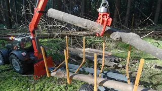 RC Fendt 1050 + Palfinger X140F - loading timber on a trailer