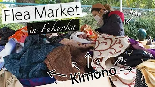 Kimono Shopping on a Flea Market // Flea Market in Fukuoka
