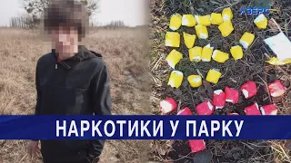 Викопав поліетиленовий пакет - у парку Луцька затримали закладчика психотропів