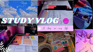 Study Vlog as a CBSE 8th grader 📚🍄 | Stationary unboxing 📦 | 💫 After school study vlog🌷|