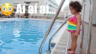 A WHOLE DAY LOOKING FOR A POOL IN SPAIN | FAMILY OF RÊ ANDRADE