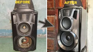 20 Year old Abandoned Panasonic VC968 Speaker RESTORATION - Give new life to abandoned speakers