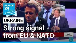 Ukraine needs strong signal from EU & NATO, Macron said ahead of Kyiv visit • FRANCE 24 English