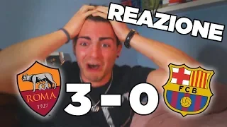 REAZIONE ROMA BARCELONA 3-0!! LA ROMA E' IN SEMIFINALE DI CHAMPIONS LEAGUE!!!! 💎❤