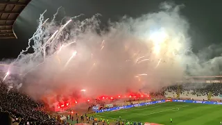 Red Star Belgrade - Partizan Belgrade derby 03.03.2023. fireworks