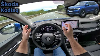 2024 Škoda Kodiaq (new generation) | POV test drive on district roads, highway + Travel assist