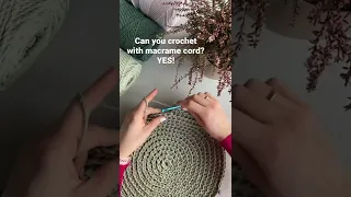 Can you crochet with macrame cord? Yes, you can! 😊🧶