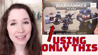 Painting Minis for Beginners - Space Marines Using the New Warhammer Paint Set