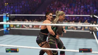 In case the WWE forgot how to book a Rhea Ripley vs. Natalya Match...