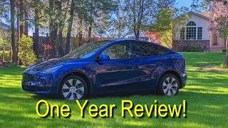 Tesla Model Y One Year Review!  The good, bad, and...lessons learned!