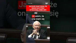 Suchoń punktował PiS. Nagle Kaczyński parsknął śmiechem