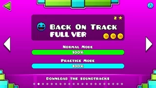 Geometry Dash : Back On Track (FULL VER) All Coin / ♬ Partition