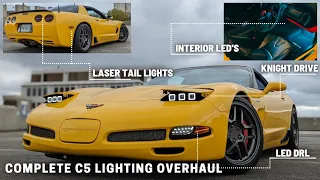 SHOWCASE OF ALL C5 LIGHTING MODIFICATIONS |  INTERIOR & EXTERIOR | NO MORE DIMMING LIGHTS