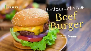 Restaurant-style Beef Burger with Burger Sauce Recipe