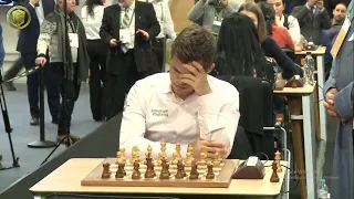 Shocking Carlsen Touch Move Blunder   WORLD BLITZ CHAMPIONSHIP 2010