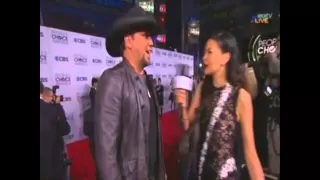 Castle Cast on the Red Carpet for People's Choice Awards