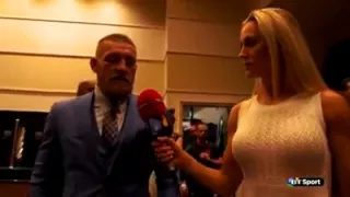 CONOR MCGREGOR POST FIGHT INTERVIEW - LOSS TO NATE DIAZ