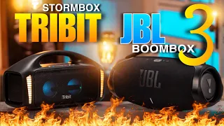 JBL BOOMBOX 3 vs TRIBIT STORMBOX - REVIEW EM AMBIENTE ABERTO E FECHADO!!!