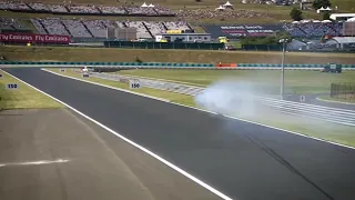 F1 2015 Hungary FP1 Perez Flips