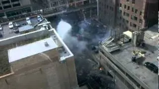 Transformers 3 movie set, explosions and firefights