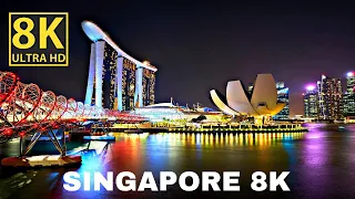 Singapore in 8K Video ULTRA HD 60 FPS Drone video in 8k.