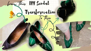 Old Sandal Transformation into New One | Heels Transformation Makeover | Reuse Old Heels 👠