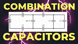 Simplifying Capacitor Circuits: Series and Parallel Worked Example!!