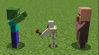 can baby iron golem protect villager?