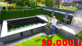 Koi Blog #229 -  Markus' selbstgebauter 30.000 Liter "Modern Koi Teich". Teil 1