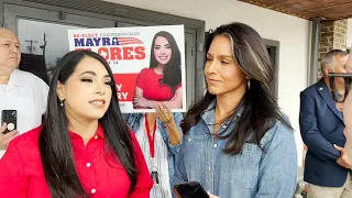 Mayra Flores and Tulsi Gabbard