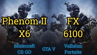 Phenom II X6 vs FX 6100 = 5 GAMES in 2021