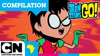 Top 10 ROBIN Funny Moments | Teen Titans Go! | Cartoon Network Africa