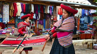 Exploring Ollantaytambo Inca Streets in the Sacred Valley, Peru