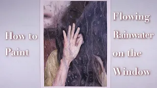 How to Paint Raindrop On the Window With Watercolor | Vieu