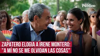 El discurso íntegro de Zapatero en defensa de Irene Montero y del colectivo LGTBI