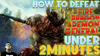 MIR4- HELL RAID BASIC LANG | How To Defeat Fire Dragon Demon General Under 2 Minutes |