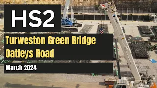 HS2 Green Bridge at Turweston - March 2024 - FlyDJI