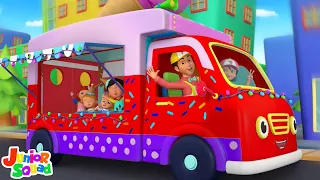 Wheels On The Ice Cream Truck, Preschool Rhymes And Cartoon Videos by Junior Squad