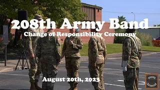 208th Army Band Change of Responsibility