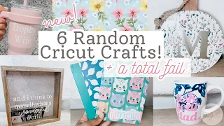 6 Random Cricut Crafts [+ 1 total fail!] Beginner friendly Cricut crafts you can make today! Cwm