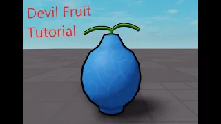 How to make a Devil Fruit with texture in Blender to Roblox Studio.